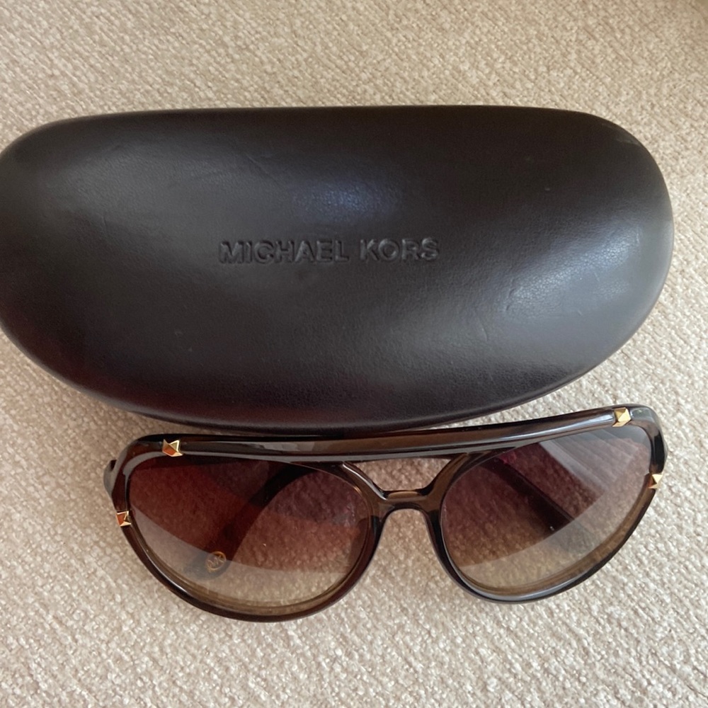 Michael Michael Kors Accessories | Plastic Aviator Sunglasses | Color: Brown